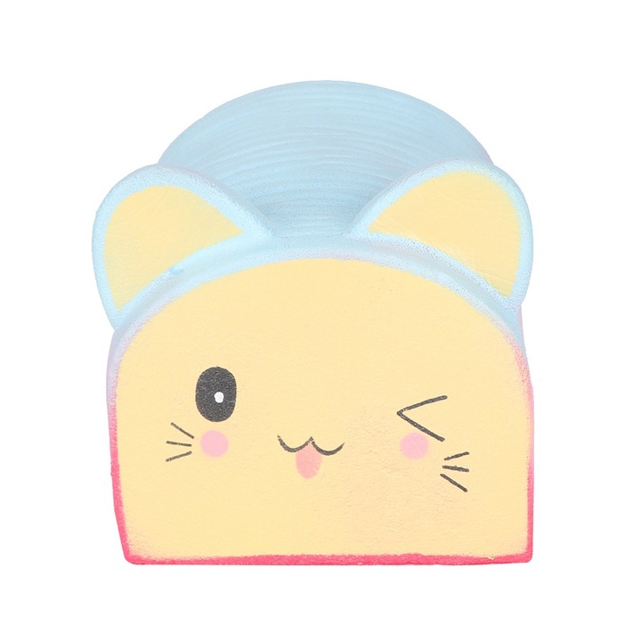 Aranyos macska alakú, lassan visszapattanó stresszoldó játék