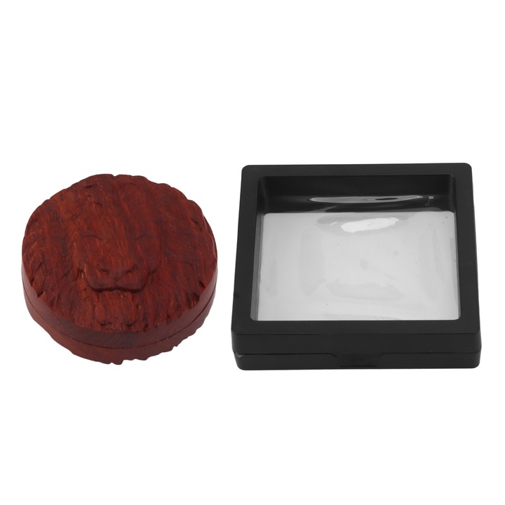 Mágneses tolóka stresszoldásra, kézzel készített rózsafa, forgó vakarózós játékok ADHD-s oroszlánfejhez