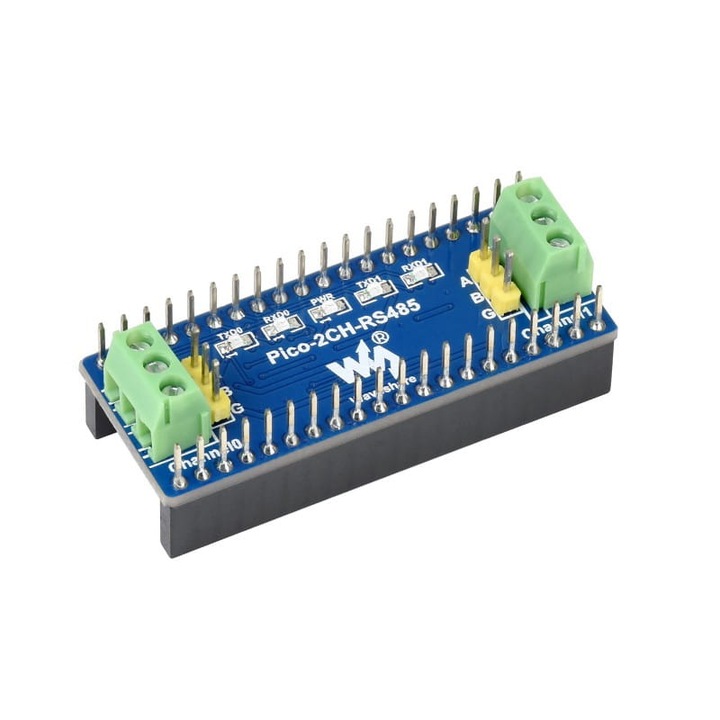 Kétcsatornás RS485 buszmodul Raspberry Pi Pico számára