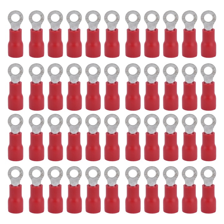 Изолирани пръстеновидни клеми Enforose, 1000 броя, с добра проводимост, устойчиви на корозия, 1.25-3мм