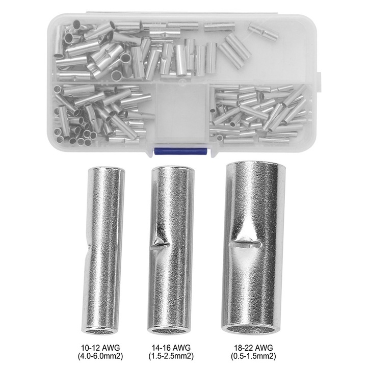 Kit terminale pentru sarma de imbinare, Enforose, 150 de bucati, fara izolatie