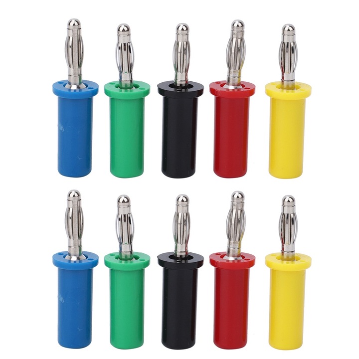 Set 10 buc mufe banana, Enforose, 4mm, 30~60V, 32A