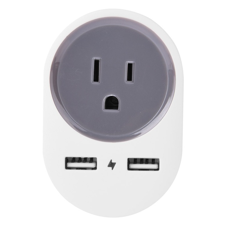 Адаптер за пътуване от ЕС към САЩ, Япония, с двоен USB интерфейс за мобилен телефон, таблет 110-240V/10A