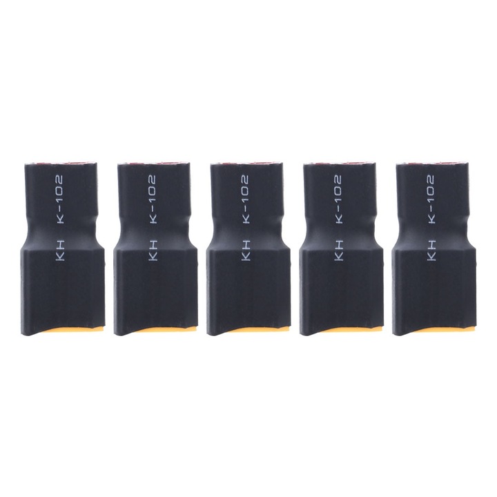 Комплект от 5 адаптера XT60 мъжки към T женски, Enforose, конектор за Li-Po батерия