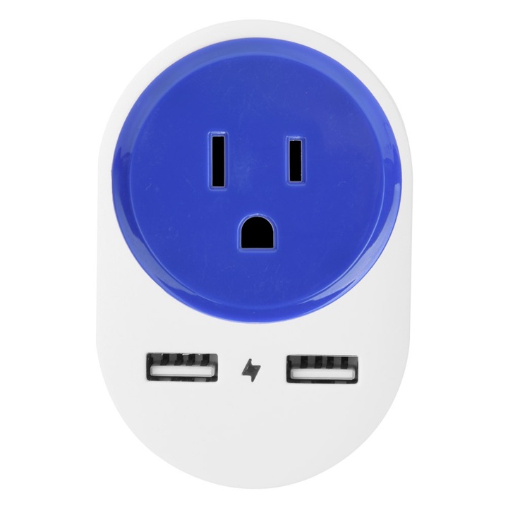 Адаптер за пътуване от ЕС към САЩ, японски адаптер за контакт с двоен USB интерфейс за мобилен телефон, таблет 110-240V/10A