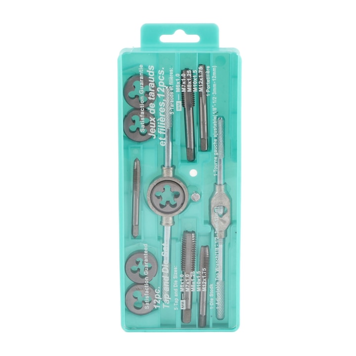 Set de taroduri și filiere metric, Enforose, 12 buc