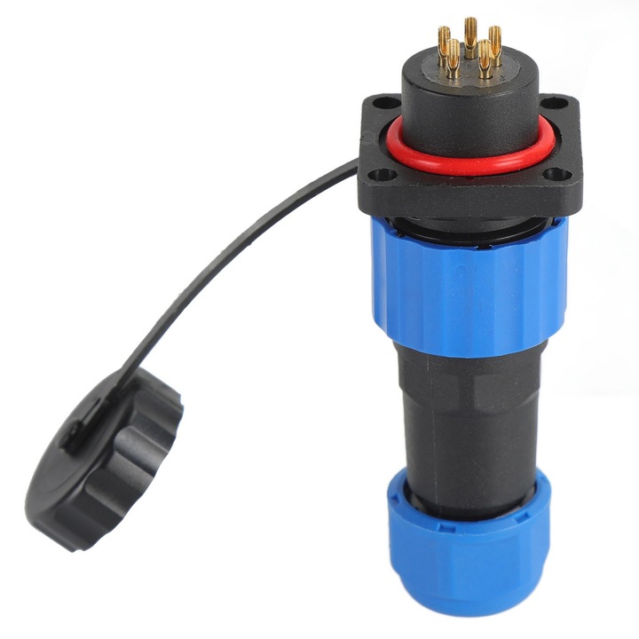 Conector impermeabil tip aviator, Enforose, pentru cablu SP16, IP68