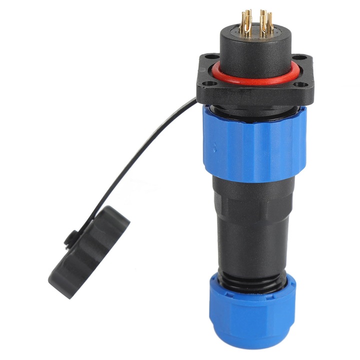 Conector impermeabil tip aviator, Enforose, pentru cablu SP16, IP68, patrat