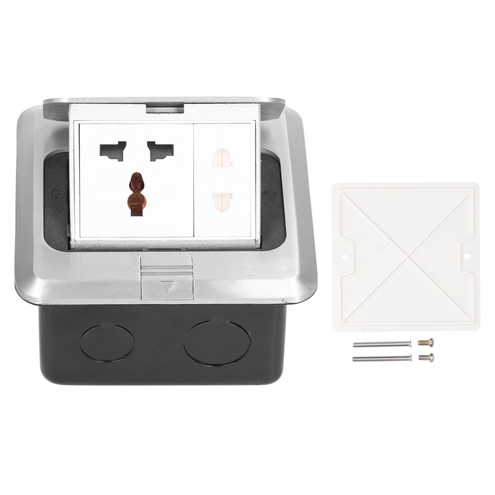 Priza de podea, impermeabila 250V 13A, pentru bucatarie, birou