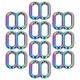 Set 10 Bucati Catarame 8 Forma, Zinc Alloy, 20mm/25mm/32mm, pentru Decoratiuni Luggage si Imbracaminte
