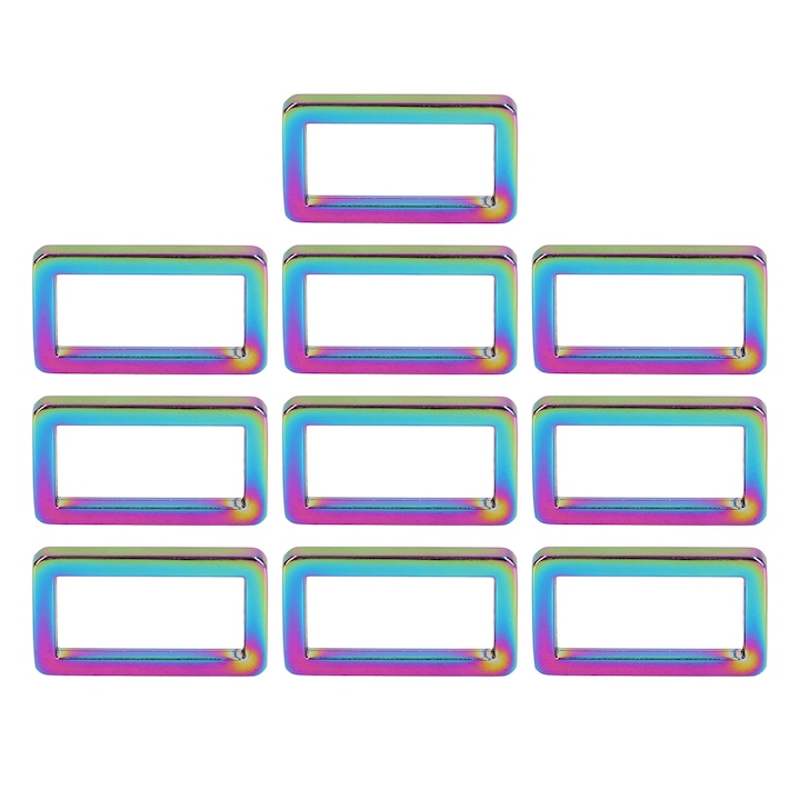 Катарама халка 10 бр. Здрава, устойчива, регулируема метална катарама за изработка на колани, дрехи, раници, 25 мм