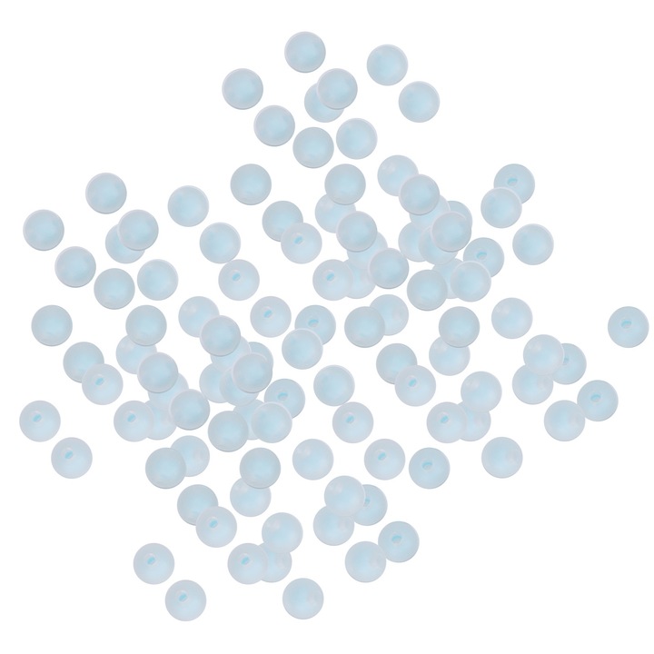 Set Margele mate din rasina DIY, consumabile pentru fabricarea bijuteriilor lucrate manual, accesorii materiale pentru bratari 8mm albastru