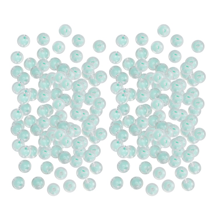 Margele lucioase din rasina DIY, colier lucrat manual, bratara, 8MM 500g Verde Enforose