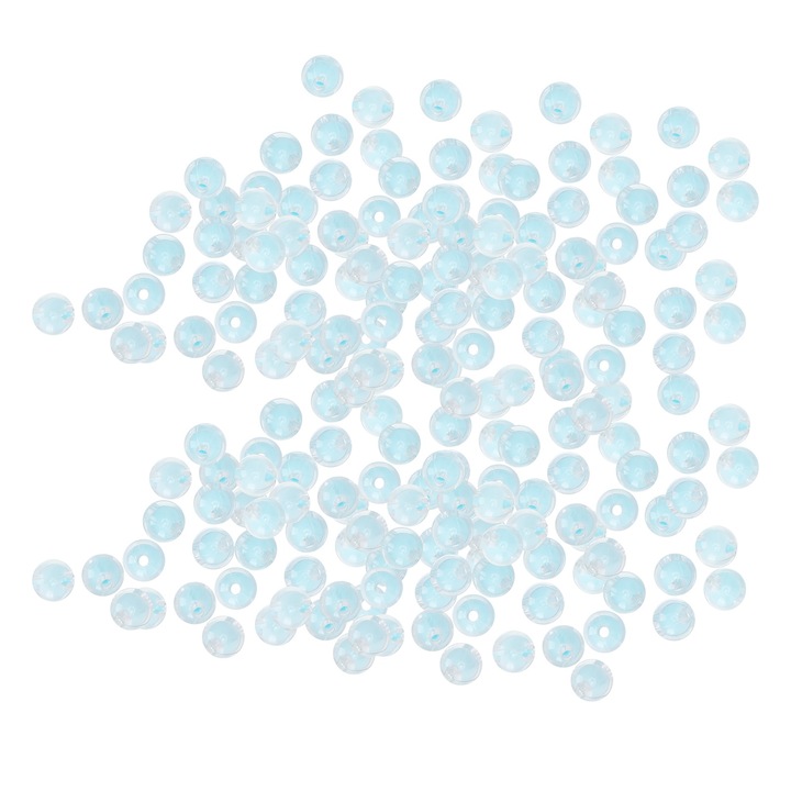 Margele lucioase din rasina, colier DIY lucrat manual, bratara, accesorii pentru bijuterii, margele de 8MM, 500g albastru