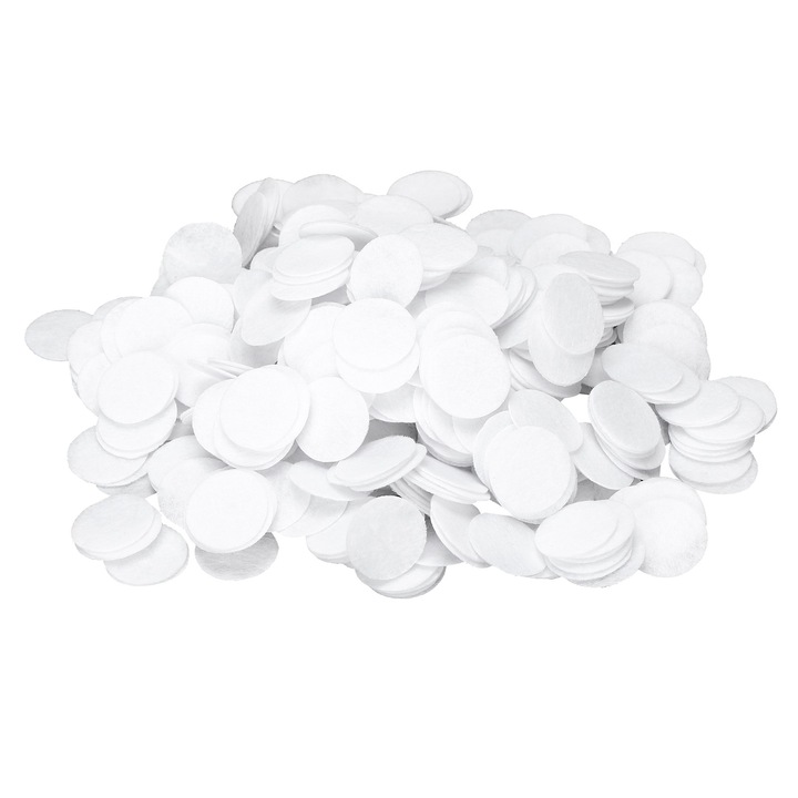 500 db filc korong készlet kézműveskedéshez, Enforose, 25mm, Fehér