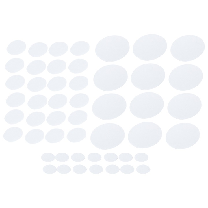 Комплект от 48 филцови разделителя, Enforose, за чинии, нетоксични, 12x големи, 24x средни, 12x малки