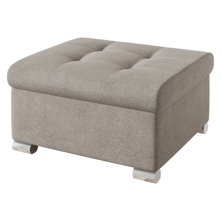 Taburet mic Tony, MIRJAN24, bej gri, 68x70x41 cm