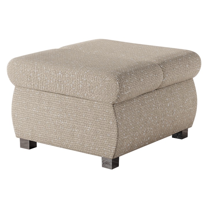 Taburet mic Kanton, MIRJAN24, bej deschis, 60x60x39 cm