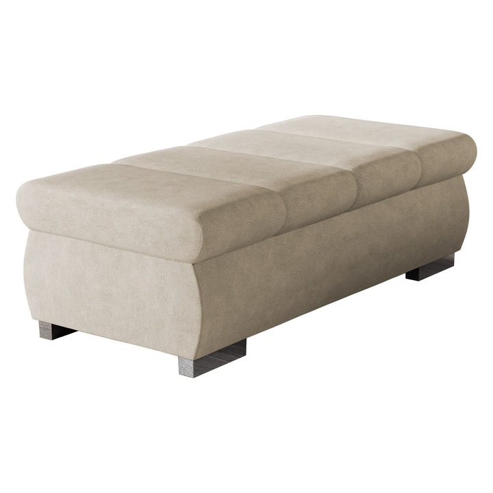 Taburet mare Kanton, MIRJAN24, bej, 60x120x39 cm