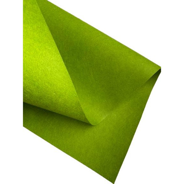 Fetru rigid 1mm 50X100cm, verde padure