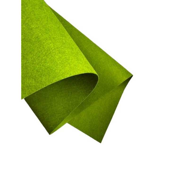 Fetru rigid 1mm 30X100cm, verde padure