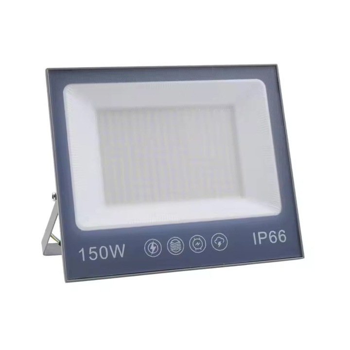Proiector cu LED-uri de 150W, 15000LM, pentru exterior sau interior, IP66, din sticla mata anti-orbire