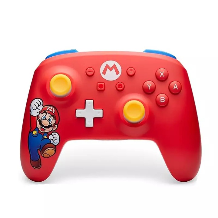 Controller fara fir, PowerA Wireless, Nintendo Switch/Lite/OLED, Controlul miscarii, Mario Joy