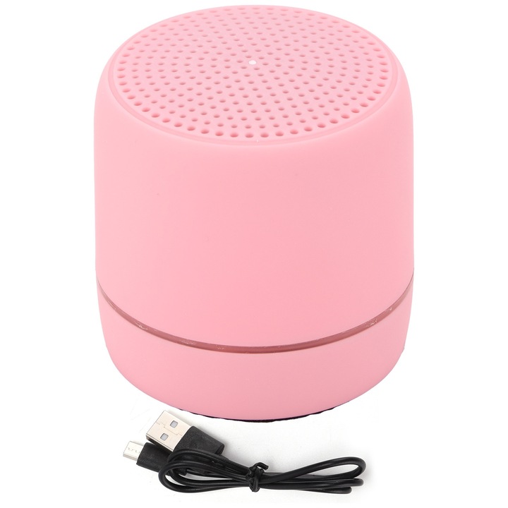 Boxa Portabila Jormftte, Design Unic, 3 Moduri LED, Albastra, 1500mAh