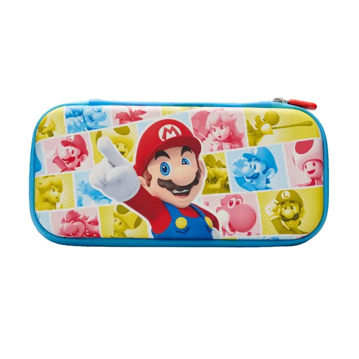 Geanta pentru consola, PowerA Protection Case, Nintendo Switch/Lite/OLED, Mario: Mushroom Kingdom Reel, Multicolor