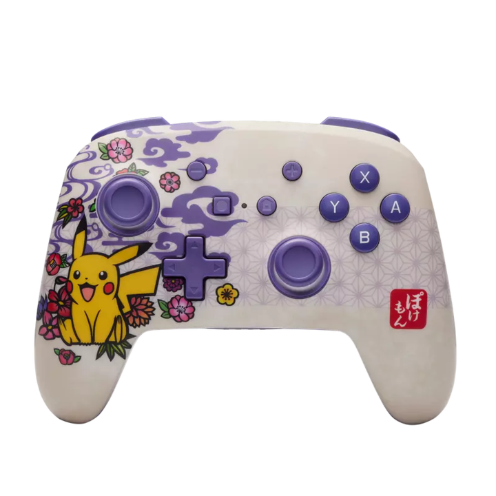 Controller fara fir, PowerA Enhanced Wireless, Nintendo Switch/Lite/OLED, Pokémon: Pikachu Blossom