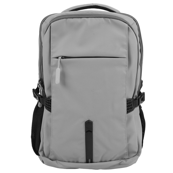 Jormftte többfunkciós, vízálló laptophátizsák, USB töltővel, állítható pánttal, szürke
