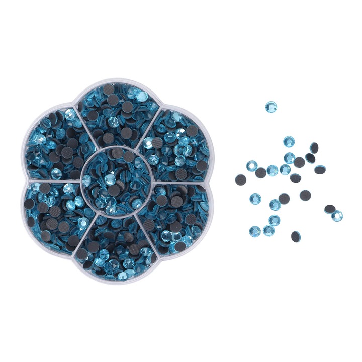 Set 1000 buc. Strasuri Sticla DIY Accesorii Decorative pentru Unghii, Haine, Pantofi JM201 Lake Blue Enforose