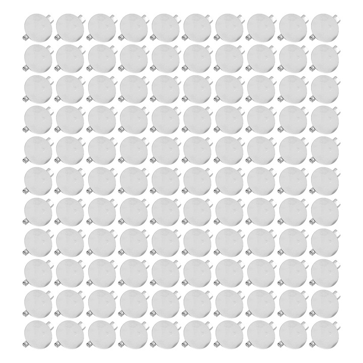 100 darabos fém bross csat készlet, egyszerű design, 15 mm