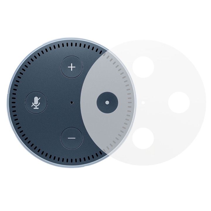 Védőfólia Amazon Echo Dot 2. generációhoz, FONIX Sound Protect, Regenerálható szilikon, Speciális védelem, karcolásgátló, ütésálló, ultravékony, átlátszó