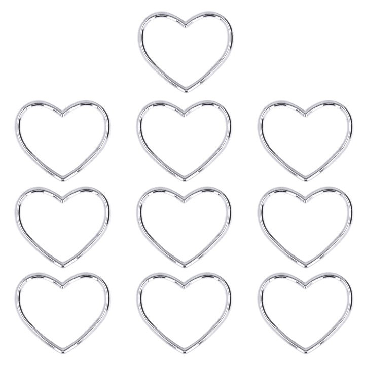 Kulcstartó szett 10 darab, Jormftte, elegáns design, egyszerű forma, fehér