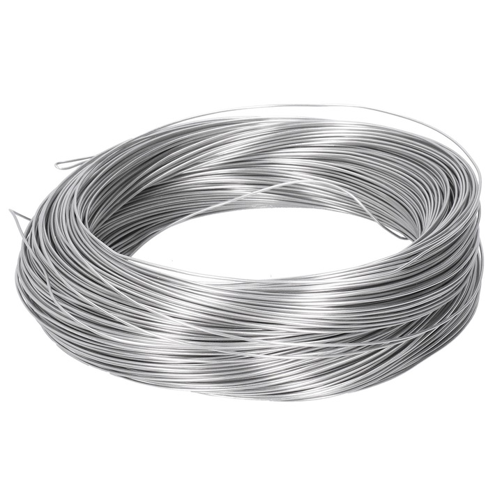 Алуминиева тел за DIY бижута, Enforose, 1.2 мм, сребриста