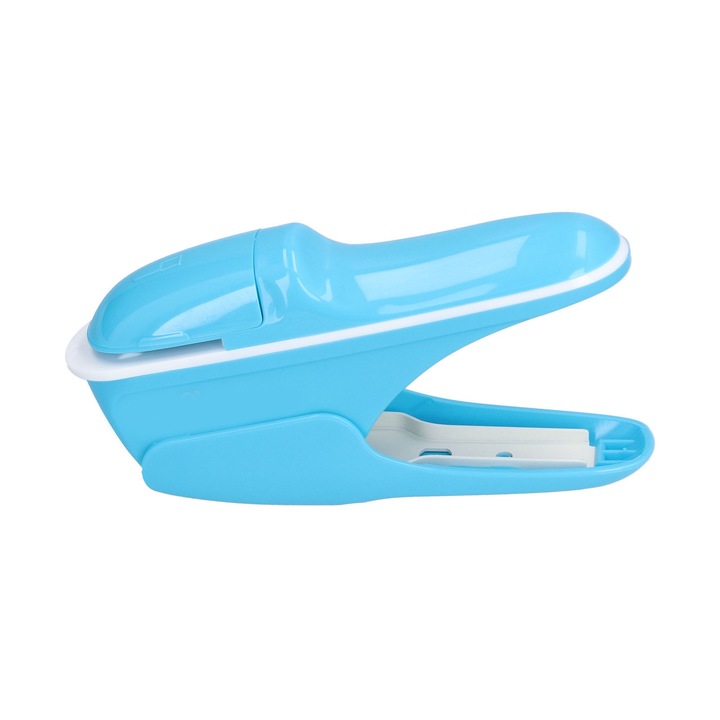 Jormftte klip nélküli tűzőgép, környezetbarát ABS, kék, könnyen használható, kompakt méret