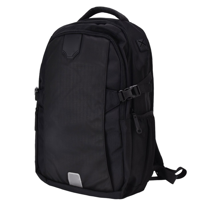 Jormftte laptop hátizsák, többfunkciós, poliészter, ergonomikus, fekete, 16 hüvelykes