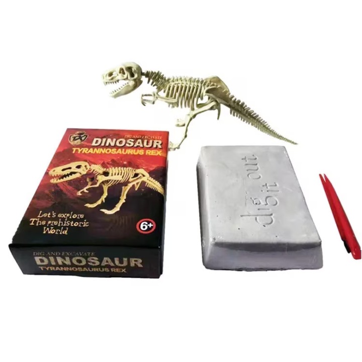 Joc educativ de arheologie, descopera fosila de Dinosaur, Tyrannosaurus, E-Toy, + 6 ani