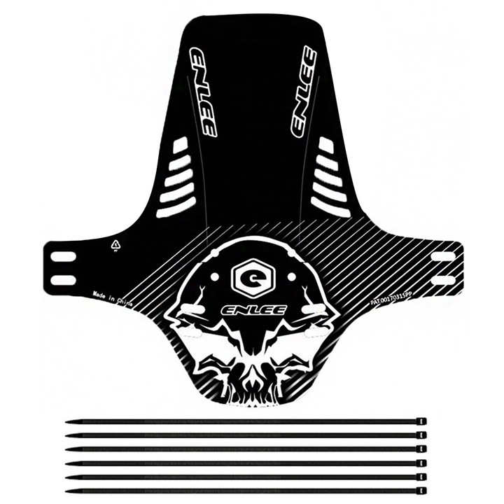 Kerékpárvédők, környezetbarát, könnyű kivitel, fekete, 26,5x26cm