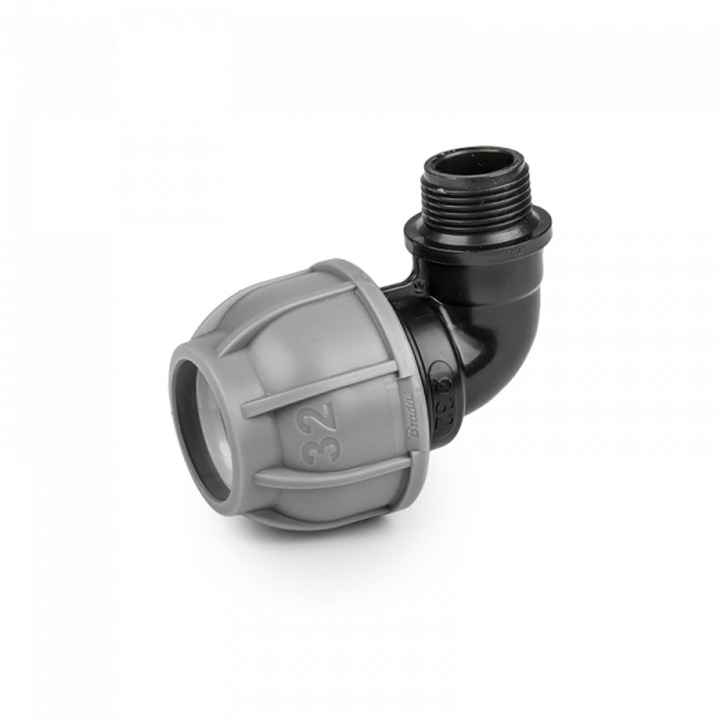 BRADAS kpe könyök idom 32 mm kpe csőhöz km 1"