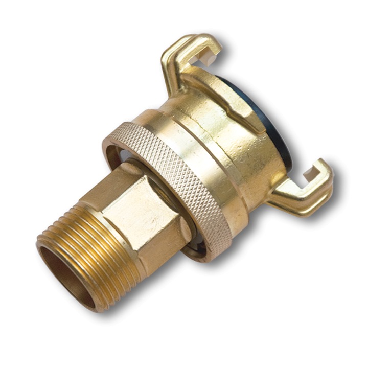 Conector rapid din cupru BRADAS (cu cuie) cu inel de strangere 3/4"