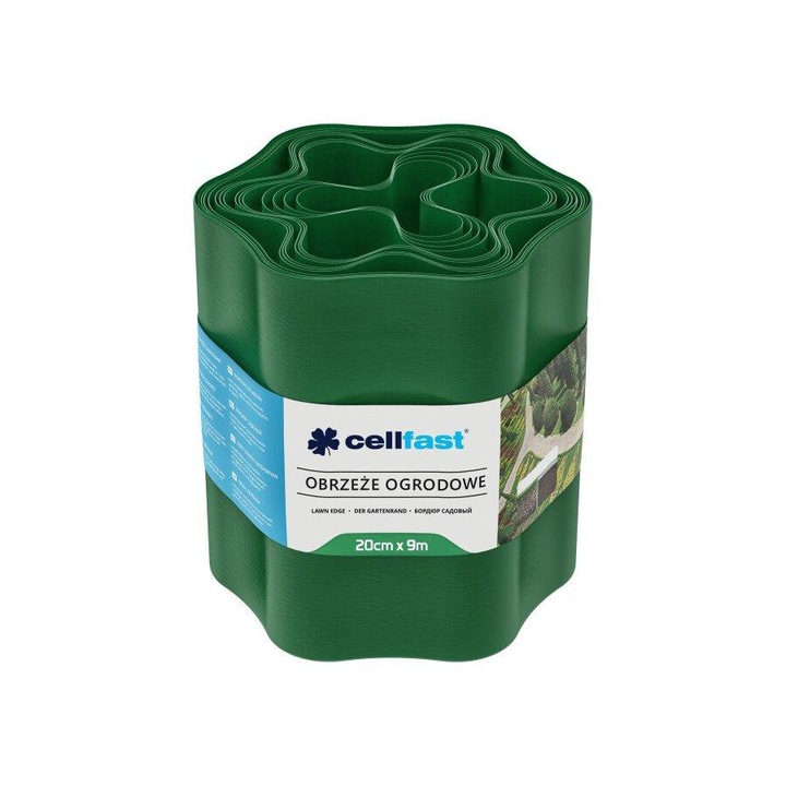 CELLFAST gyepszegély zöld 20 cm x 9 m