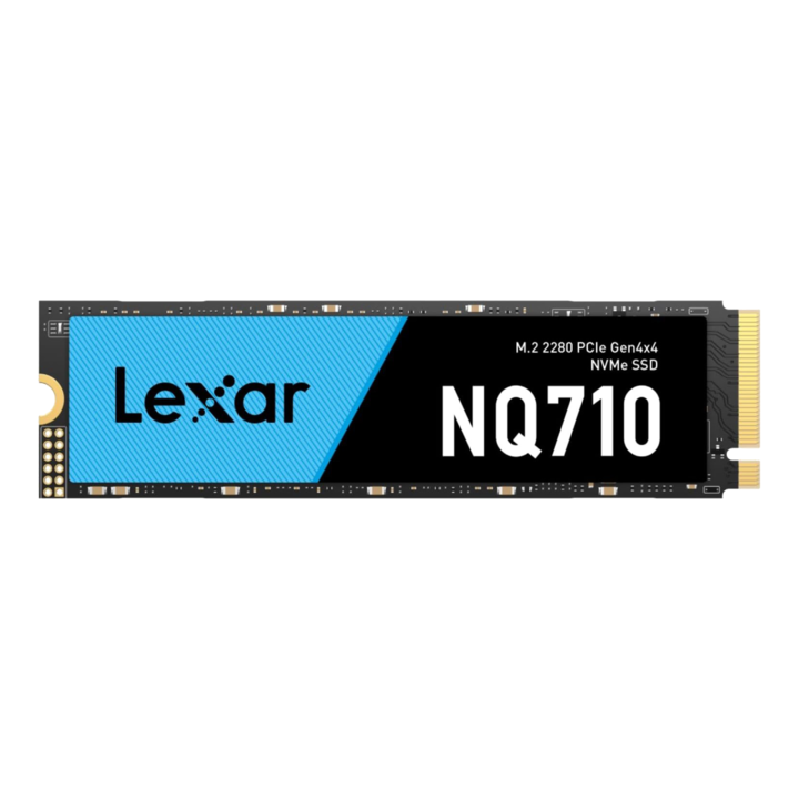 Solid-State Drive (SSD) Lexar 500GB High Speed PCIe Gen 4X4 M.2 NVMe, up to 4400 MB/s read and 1700 MB/s write LNQ710X500G-RNNNG
