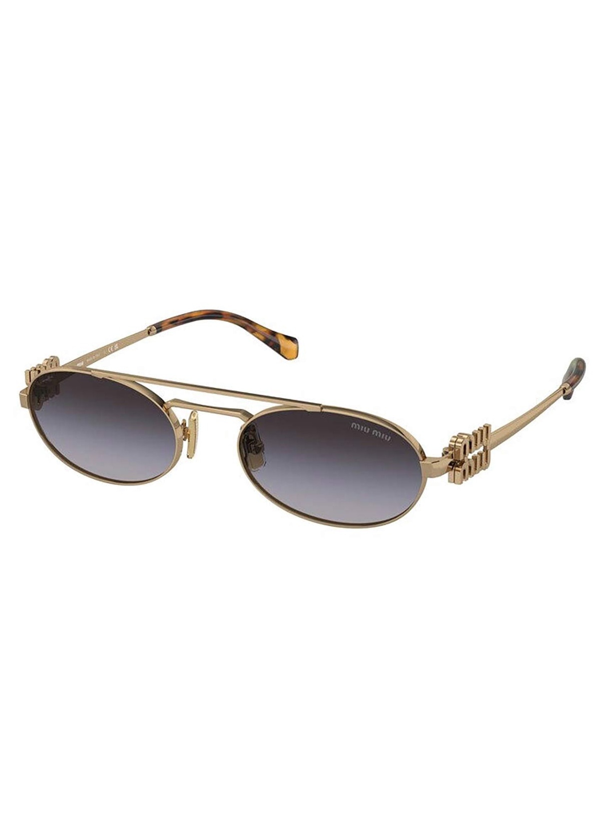 みーぅ Ochelari de soare dama, Miu Miu, metal, auriu, 53-19-140 - eMAG.ro