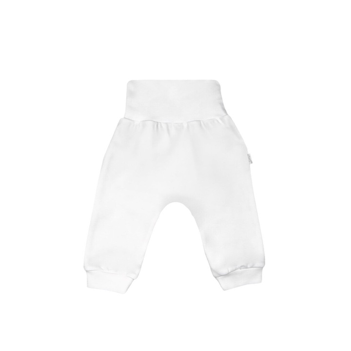 Nicol, pantaloni, bumbac, alb, Alb