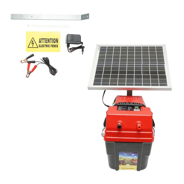 Generator de impulsuri 6.9 Joule 12-220V cu baterie 12V, 14A si panou solar 20W