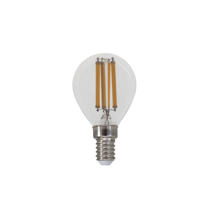 LED лампа Lightex, 6W, 220V, E14, P45, CL, 3000K, 806lm
