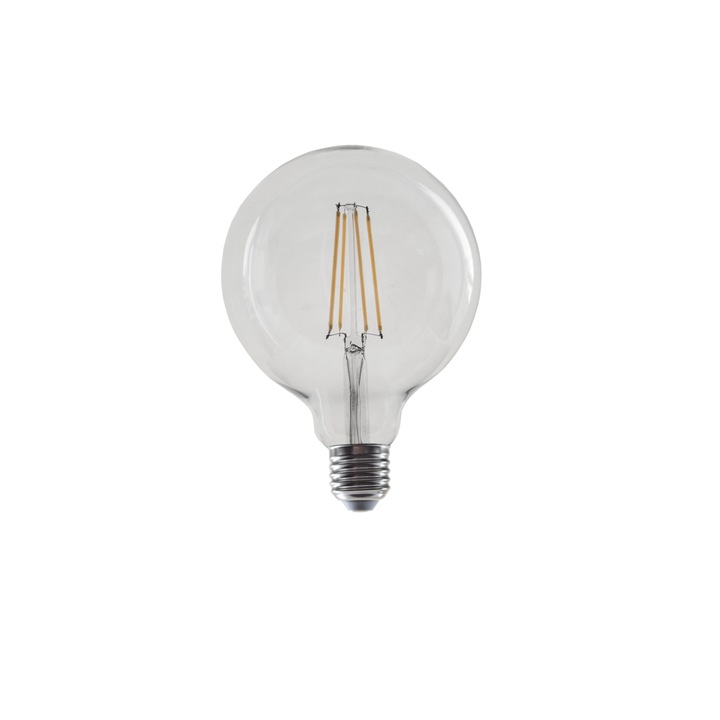LED лампа Lightex, FILAMENT, 8W, 220V, E27, G125, CL, 3000K, 1055lm