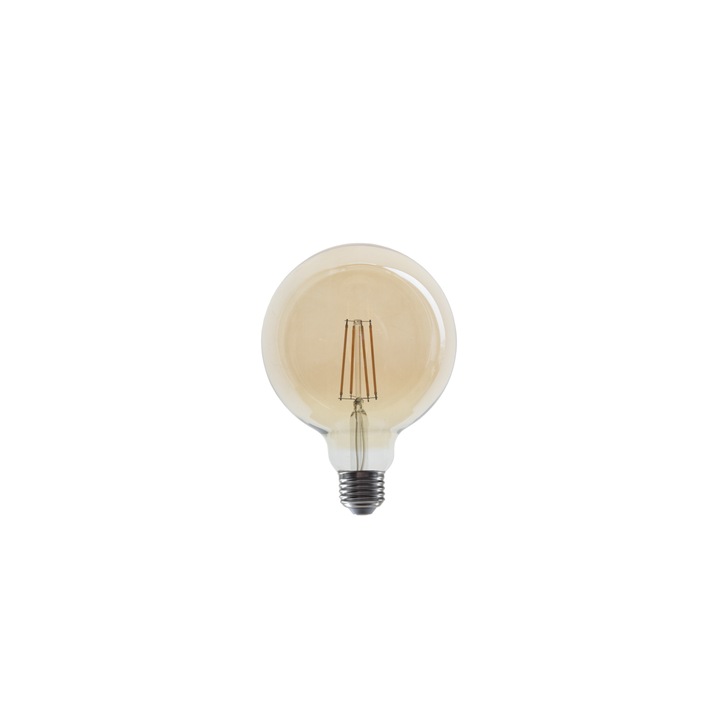LED лампа Lightex, FILAMENT, 8W, 220V, E27, G125, 2700K, 1055lm, Златист